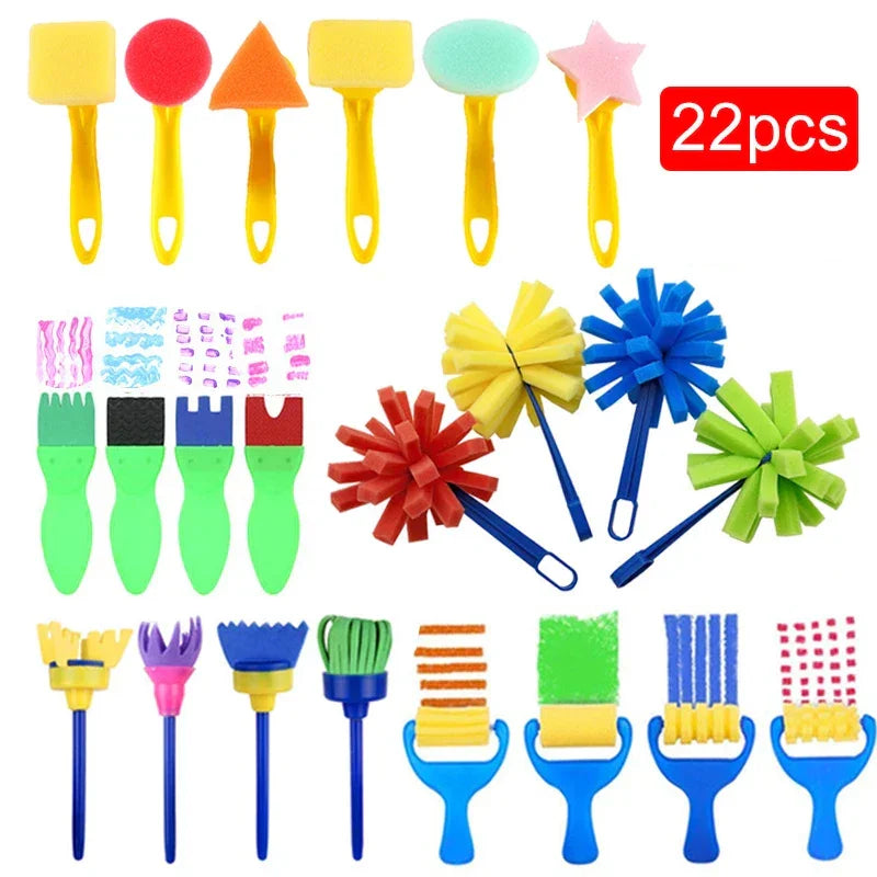 Buy The Best By Artsulli - Art is Long Life Short - Painting Printing Sponge Brush Office Culture Educational Supplies Craft Drawing Tools