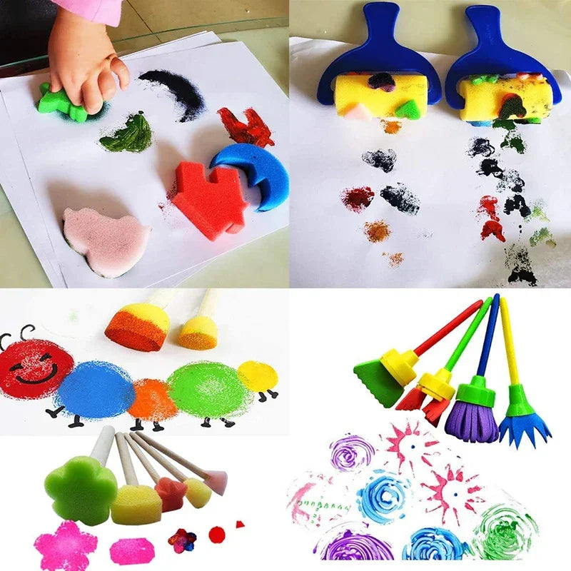 Buy The Best By Artsulli - Art is Long Life Short - Painting Printing Sponge Brush Office Culture Educational Supplies Craft Drawing Tools