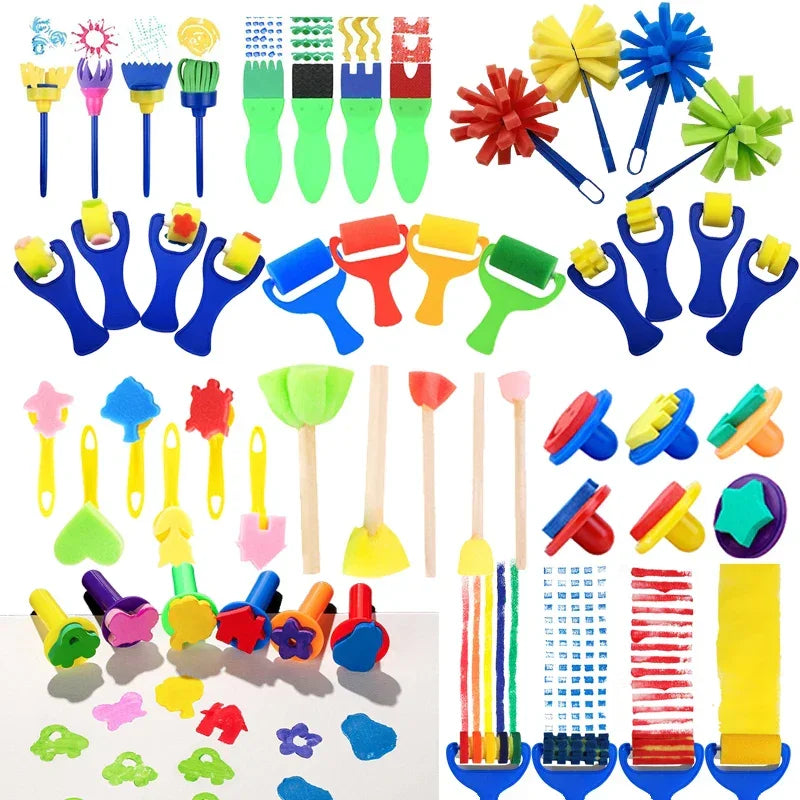 Buy The Best By Artsulli - Art is Long Life Short - Painting Printing Sponge Brush Office Culture Educational Supplies Craft Drawing Tools