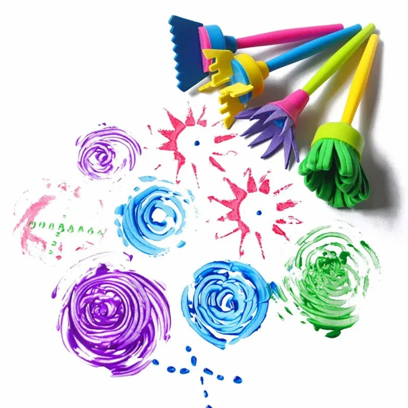 Buy The Best By Artsulli - Art is Long Life Short - Painting Sponge Brush Set EVA Stamp Children Drawing Toys Supplies Graffiti Roller