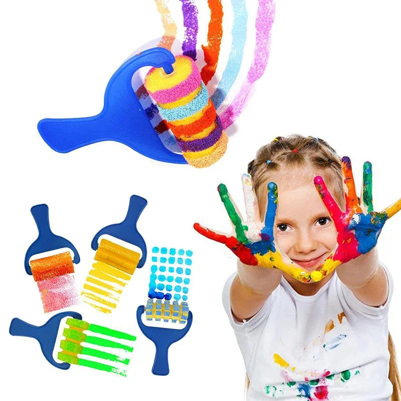 Buy The Best By Artsulli - Art is Long Life Short - Painting Sponge Brush Set EVA Stamp Children Drawing Toys Supplies Graffiti Roller