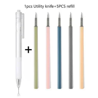 Buy The Best By Artsulli - Art is Long Life Short - Paper Cut Knife Pen Refill Utility Scrapbooking Cutting Tool Sticker Tape Cutter