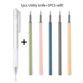 Buy The Best By Artsulli - Art is Long Life Short - Paper Cut Knife Pen Refill Utility Scrapbooking Cutting Tool Sticker Tape Cutter
