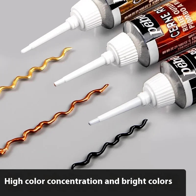 Buy The Best By Artsulli - Art is Long Life Short - PEBEO Acrylic Paint 20 ML Waterproof Tube Wood/Canvas/Fabric Painting Rich Glass