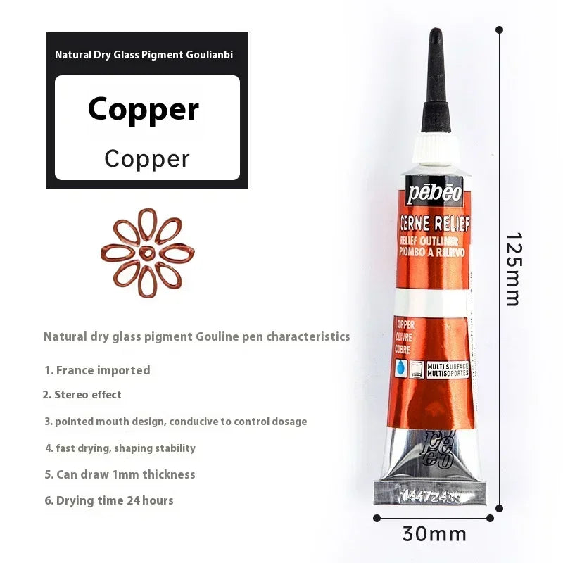 Buy The Best By Artsulli - Art is Long Life Short - PEBEO Acrylic Paint 20 ML Waterproof Tube Wood/Canvas/Fabric Painting Rich Glass