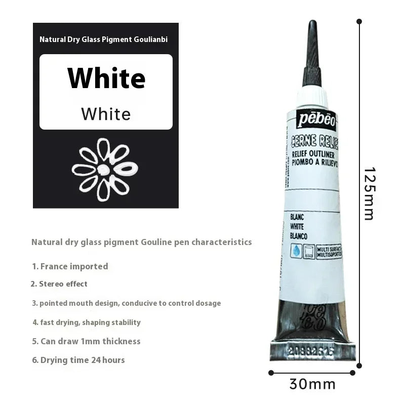 Buy The Best By Artsulli - Art is Long Life Short - PEBEO Acrylic Paint 20 ML Waterproof Tube Wood/Canvas/Fabric Painting Rich Glass