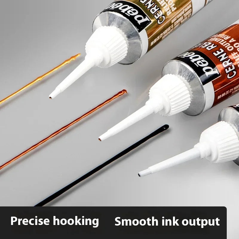 Buy The Best By Artsulli - Art is Long Life Short - PEBEO Acrylic Paint 20 ML Waterproof Tube Wood/Canvas/Fabric Painting Rich Glass