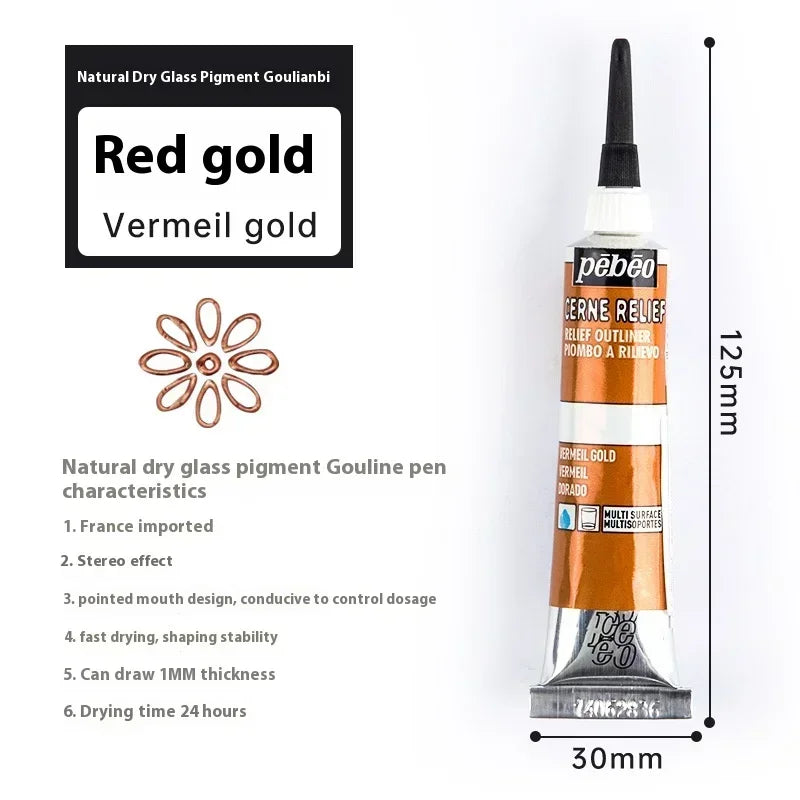 Buy The Best By Artsulli - Art is Long Life Short - PEBEO Acrylic Paint 20 ML Waterproof Tube Wood/Canvas/Fabric Painting Rich Glass