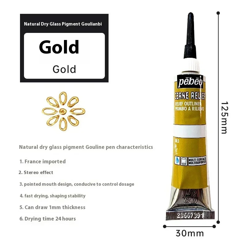 Buy The Best By Artsulli - Art is Long Life Short - PEBEO Acrylic Paint 20 ML Waterproof Tube Wood/Canvas/Fabric Painting Rich Glass