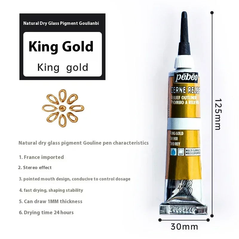 Buy The Best By Artsulli - Art is Long Life Short - PEBEO Acrylic Paint 20 ML Waterproof Tube Wood/Canvas/Fabric Painting Rich Glass