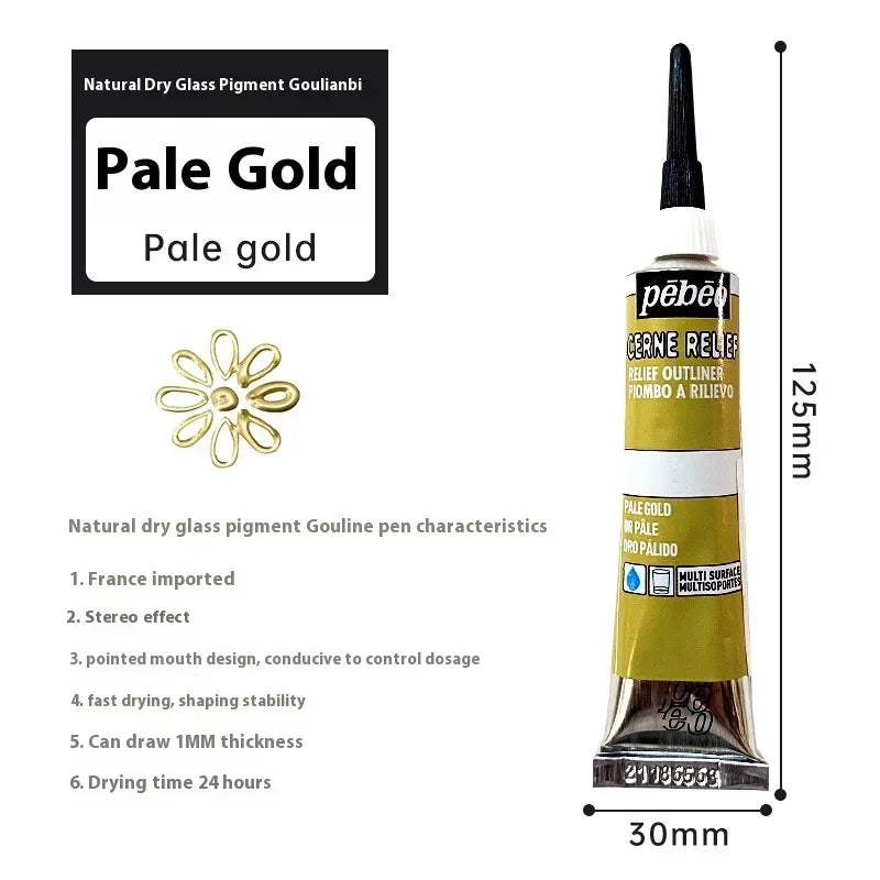 Buy The Best By Artsulli - Art is Long Life Short - PEBEO Acrylic Paint 20 ML Waterproof Tube Wood/Canvas/Fabric Painting Rich Glass