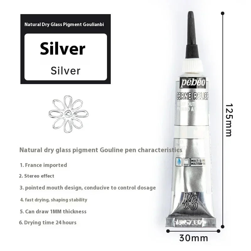 Buy The Best By Artsulli - Art is Long Life Short - PEBEO Acrylic Paint 20 ML Waterproof Tube Wood/Canvas/Fabric Painting Rich Glass