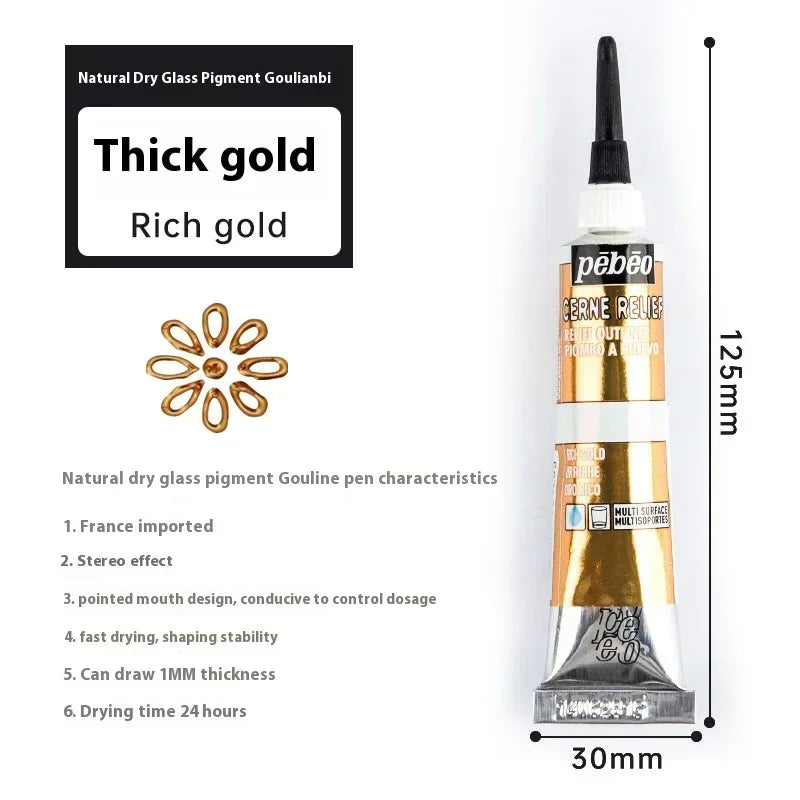 Buy The Best By Artsulli - Art is Long Life Short - PEBEO Acrylic Paint 20 ML Waterproof Tube Wood/Canvas/Fabric Painting Rich Glass