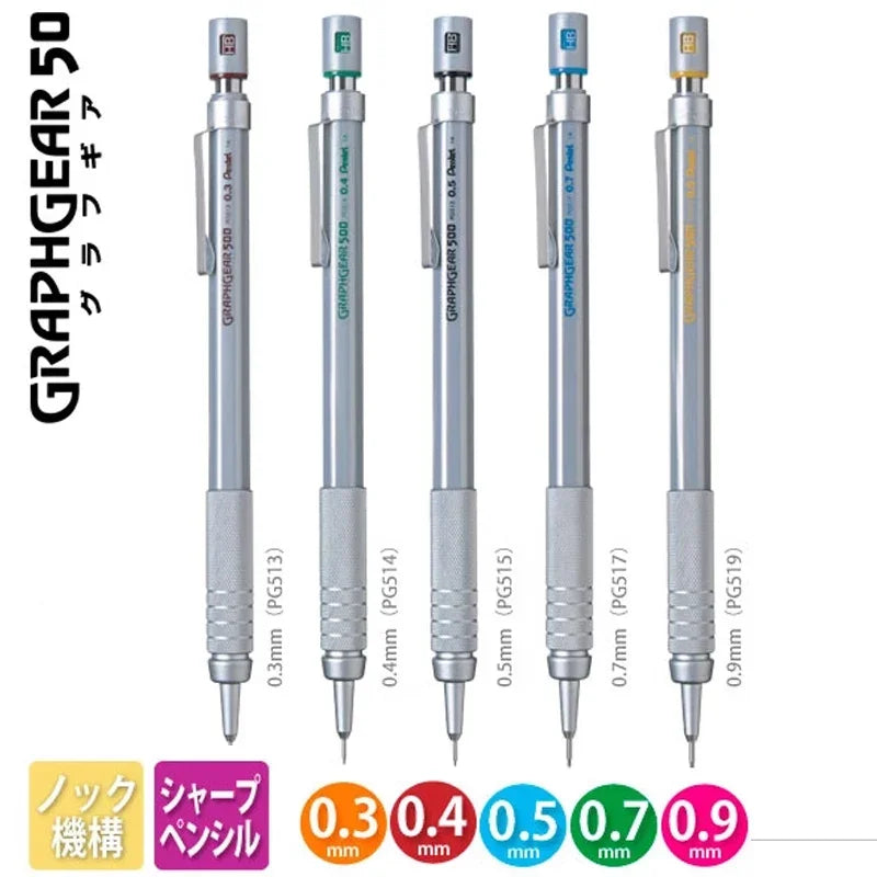 Buy The Best By Artsulli - Art is Long Life Short - Pentel Mechanical Pencil GraphGear 500 Non-Breakable Lead Auto Pencils Professional