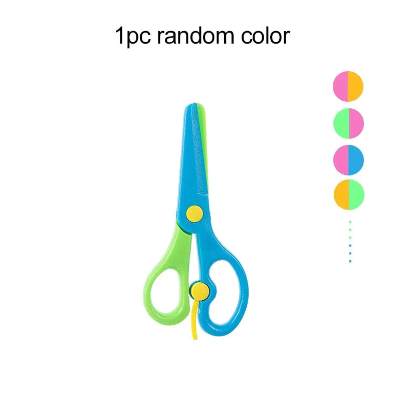 Buy The Best By Artsulli - Art is Long Life Short - Plastic Scissors Double Color Splicing Handmade DIY Safe Office Supplies Student