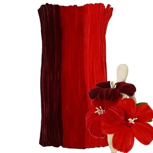 Buy The Best By Artsulli - Art is Long Life Short - Plush Stick 30cm Chenille Stems Twisting Bar Pipe Cleaners Craft stamen Kids Creative