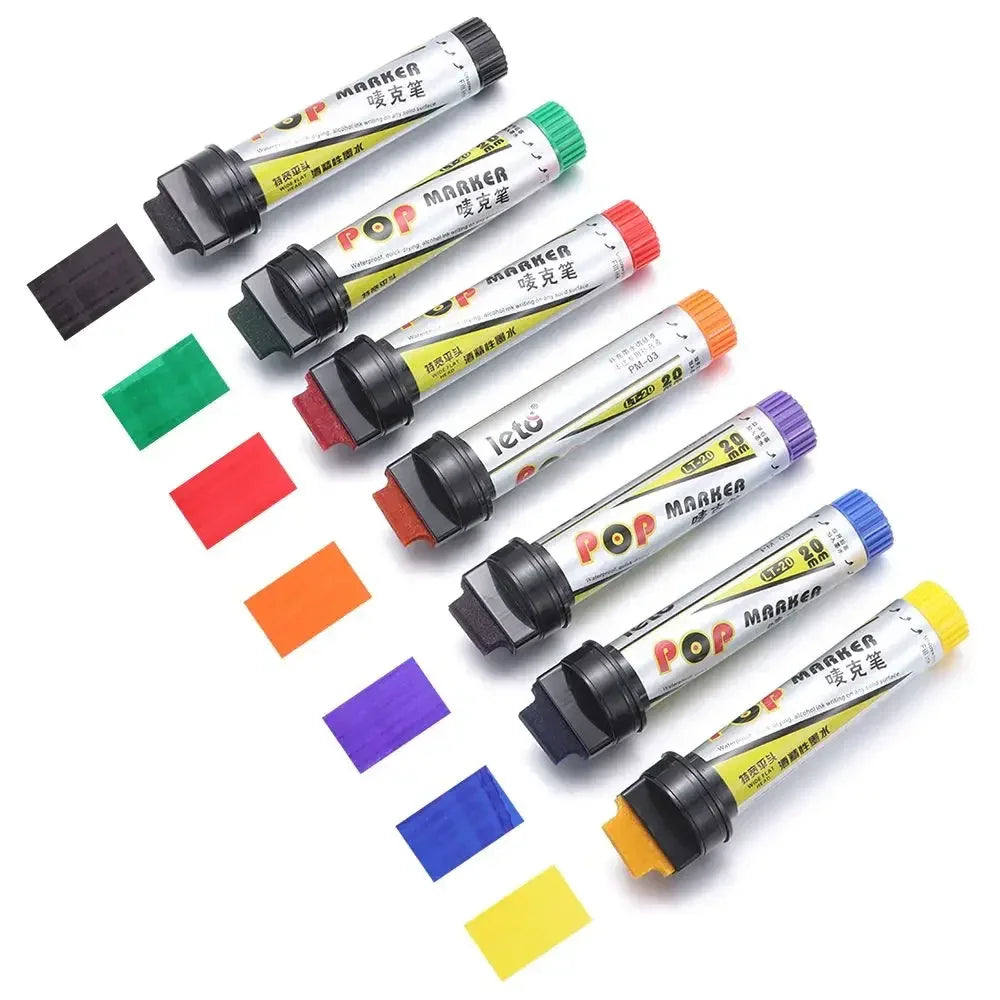 Buy The Best By Artsulli - Art is Long Life Short - POP Waterproof Paint Permanent Refillable Marker Pen 20mm Sketching Graffiti Markers