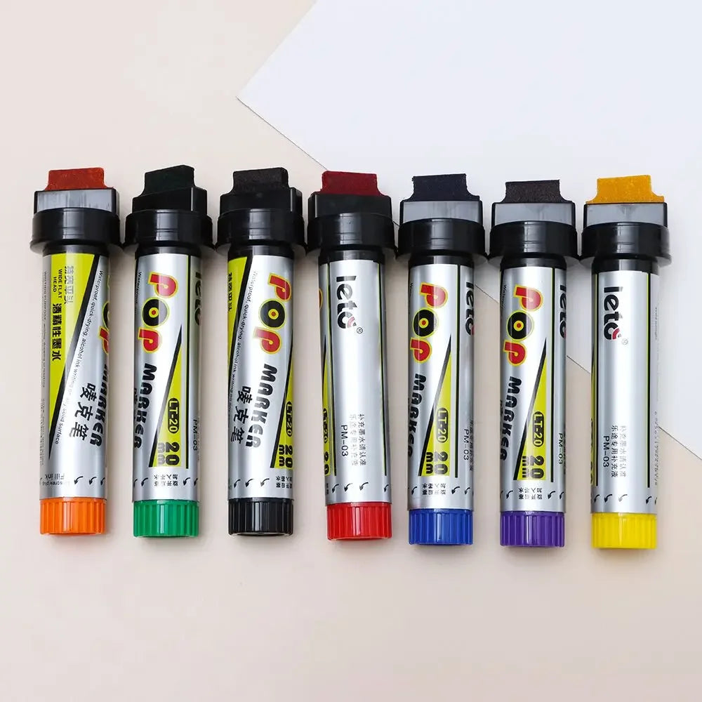 Buy The Best By Artsulli - Art is Long Life Short - POP Waterproof Paint Permanent Refillable Marker Pen 20mm Sketching Graffiti Markers