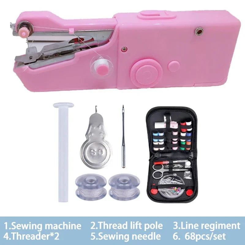 Buy The Best By Artsulli - Art is Long Life Short - Portable Manual Sewing Machine Handheld Rope-free Electric Quick Build DIY Apparel
