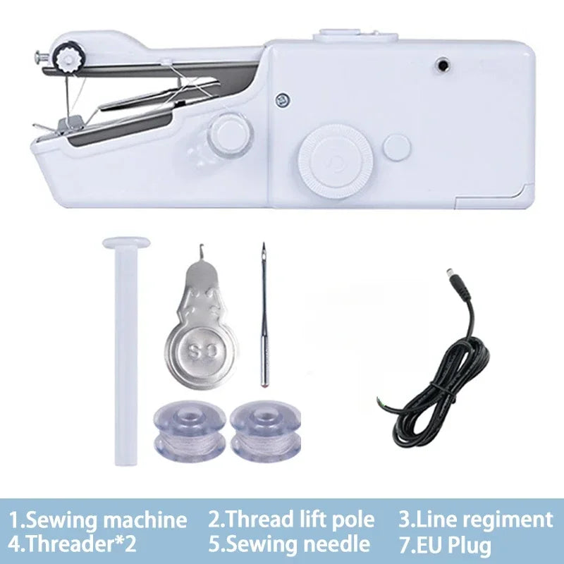 Buy The Best By Artsulli - Art is Long Life Short - Portable Sewing Machine Manual Handheld Rope-free Electric Quick Build DIY Apparel