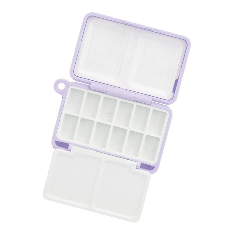 Buy The Best By Artsulli - Art is Long Life Short - Portable Travel Watercolor Plastic Painting Box with Palette Half Pan Mini Paint