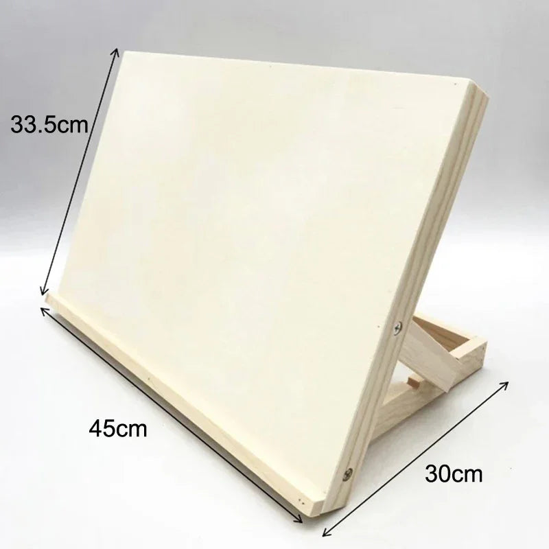 Buy The Best By Artsulli - Art is Long Life Short - Portable Wood Drawing Easel Supply Foldable Tabletop Lightweight Adjustable Sketching