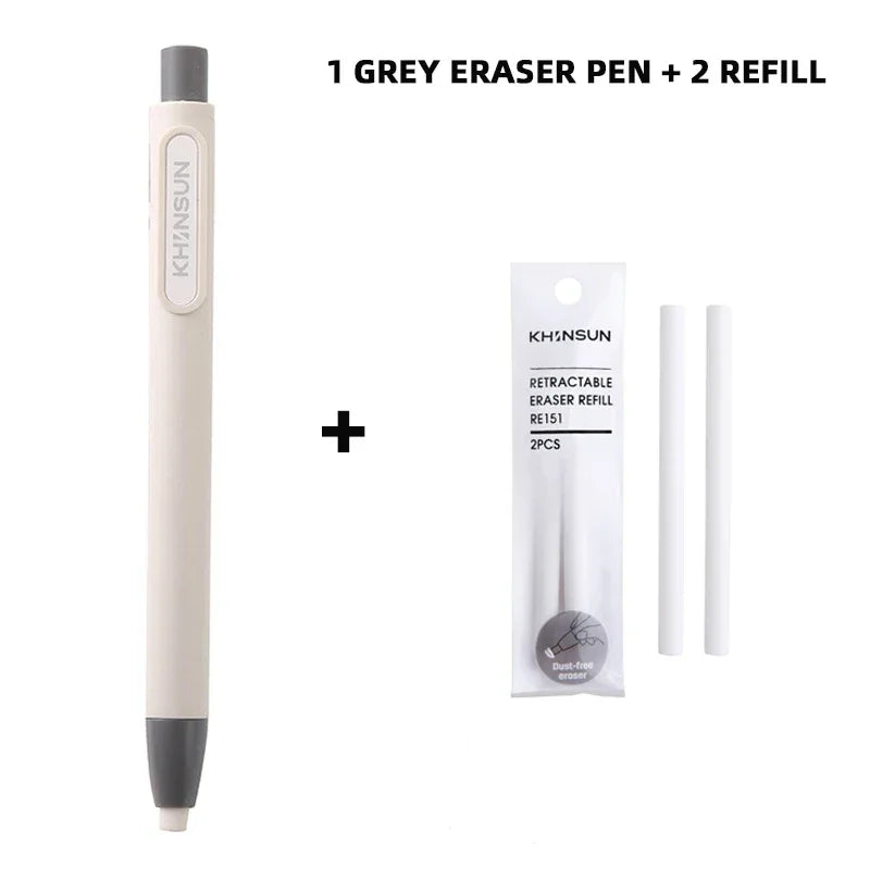 Buy The Best By Artsulli - Art is Long Life Short - Press Eraser Pen with Replaceable Core Retractable and Pushable for Students Children