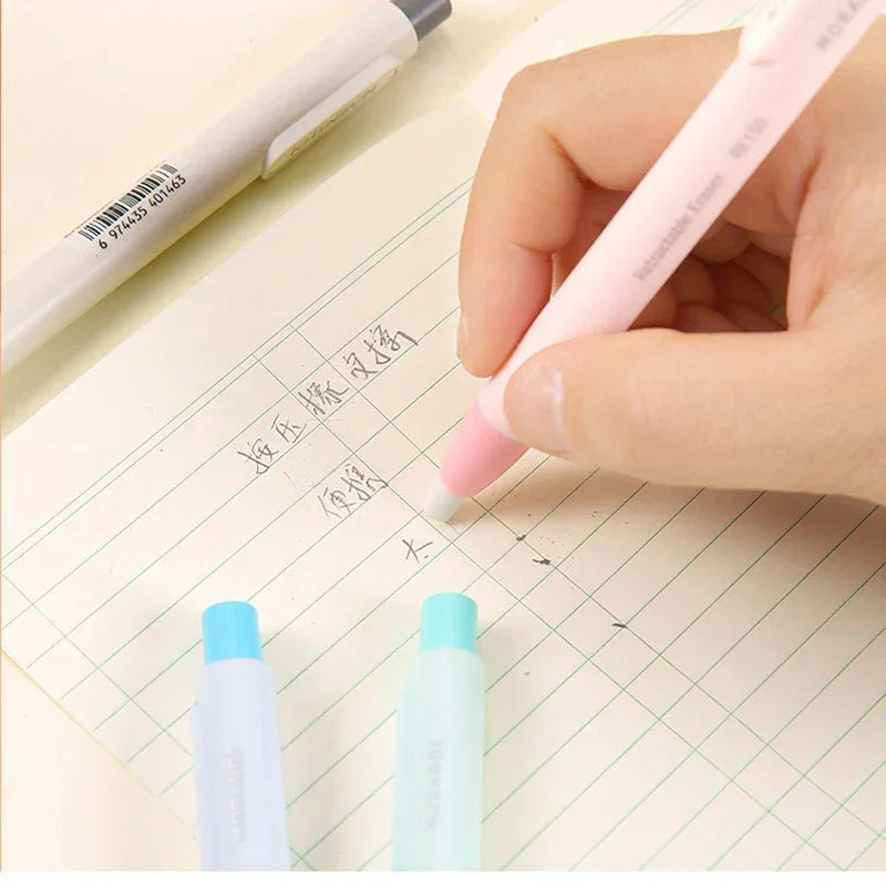 Buy The Best By Artsulli - Art is Long Life Short - Press Eraser Pen with Replaceable Core Retractable and Pushable for Students Children