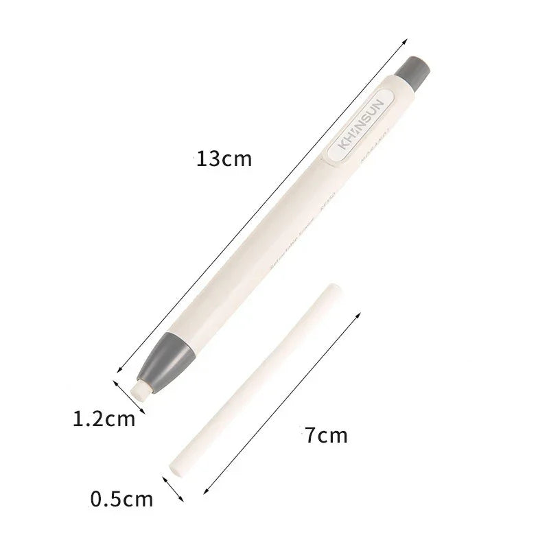 Buy The Best By Artsulli - Art is Long Life Short - Press Eraser Pen with Replaceable Core Retractable and Pushable for Students Children