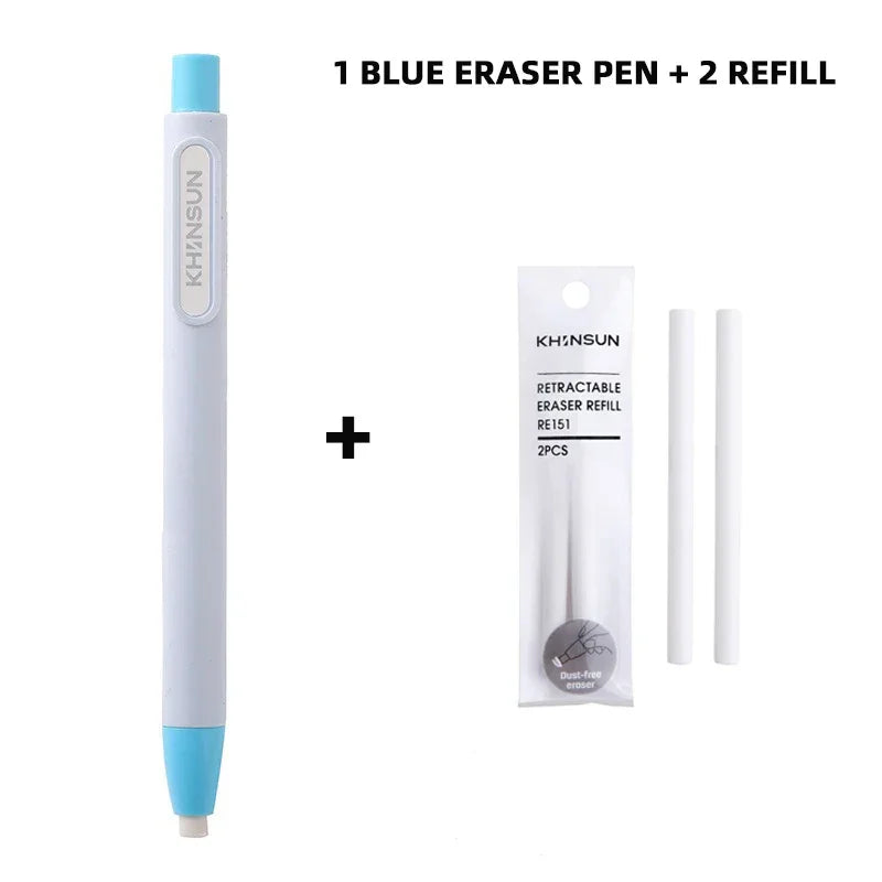 Buy The Best By Artsulli - Art is Long Life Short - Press Eraser Pen with Replaceable Core Retractable and Pushable for Students Children