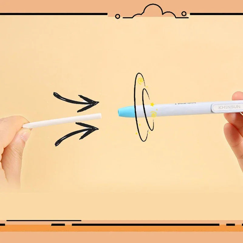 Buy The Best By Artsulli - Art is Long Life Short - Press Eraser Pen with Replaceable Core Retractable and Pushable for Students Children