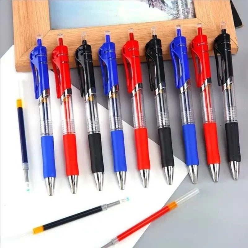 Buy The Best By Artsulli - Art is Long Life Short - Press Gel Pen Signature pens Blue Black Red Refill Bullet tip School office supplies