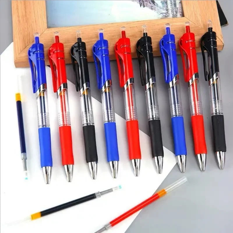 Buy The Best By Artsulli - Art is Long Life Short - Press Gel Pen Signature pens Blue Black Red Refill Bullet tip School office supplies