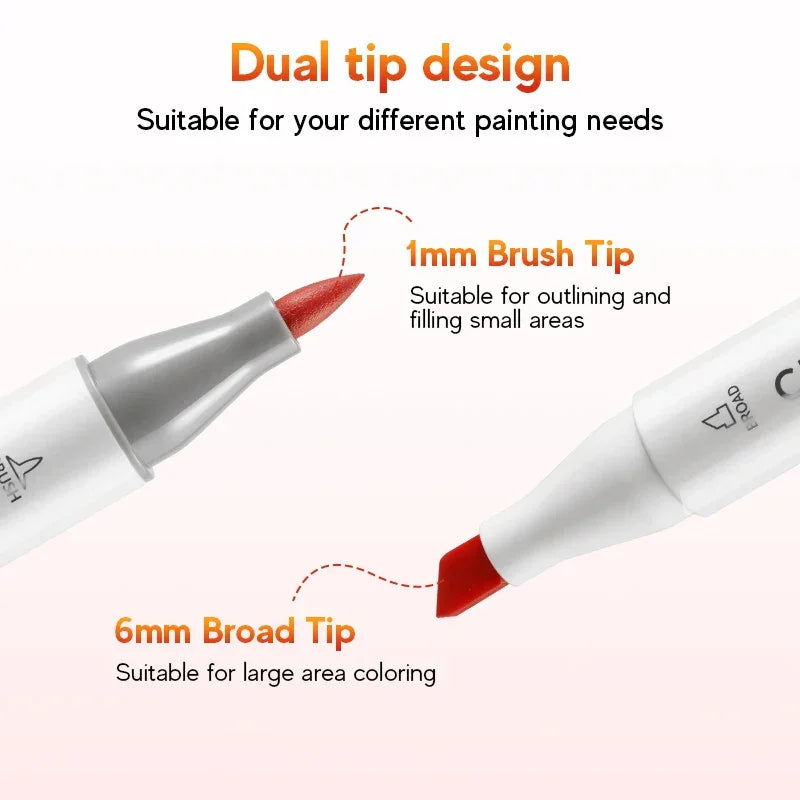 Buy The Best By Artsulli - Art is Long Life Short - Professional Marker Set Artist Drawing Alcohol Markers Dual Tip(Brush Tip + Broad Tip)