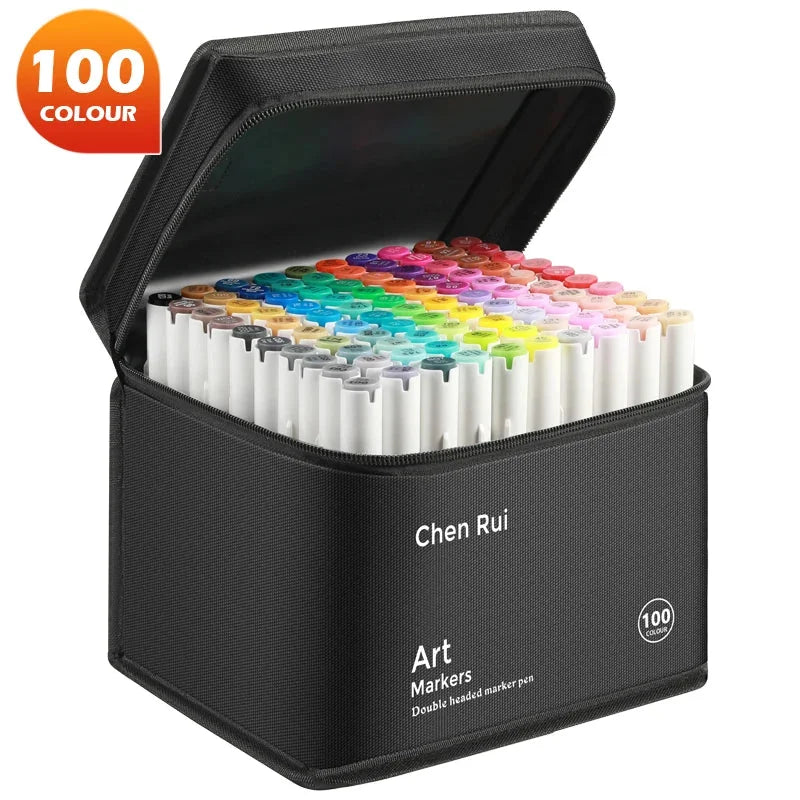 Buy The Best By Artsulli - Art is Long Life Short - Professional Marker Set Artist Drawing Alcohol Markers Dual Tip(Brush Tip + Broad Tip)