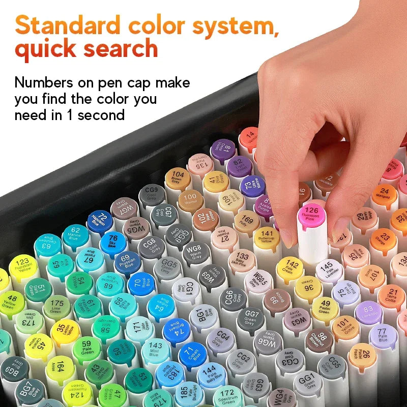 Buy The Best By Artsulli - Art is Long Life Short - Professional Marker Set Artist Drawing Alcohol Markers Dual Tip(Brush Tip + Broad Tip)