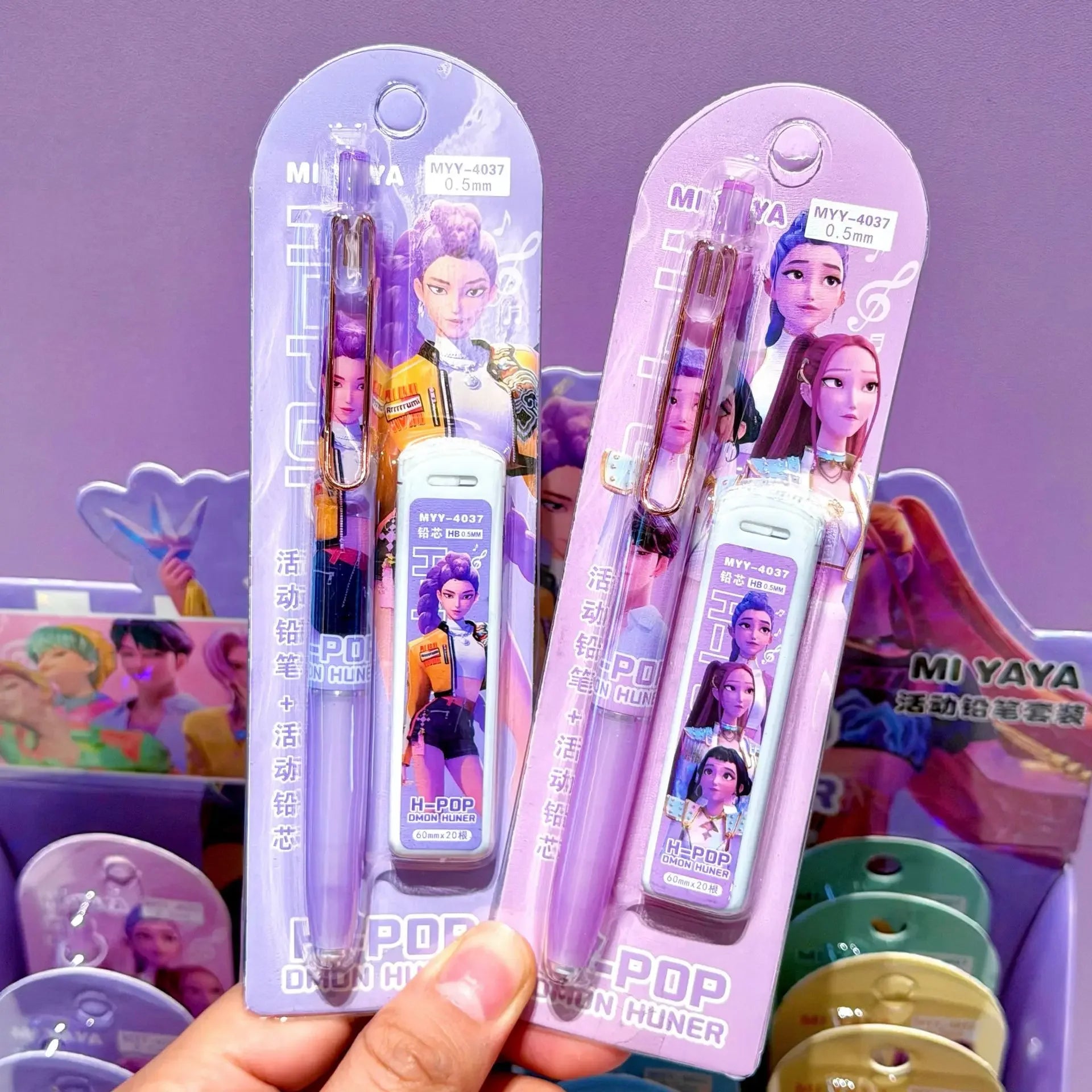 Buy The Best By Artsulli - Art is Long Life Short - Random 1/2/4pcs Kpop Demon Hunter Themed Automatic Pencil 0.5mm pencil grip Leads