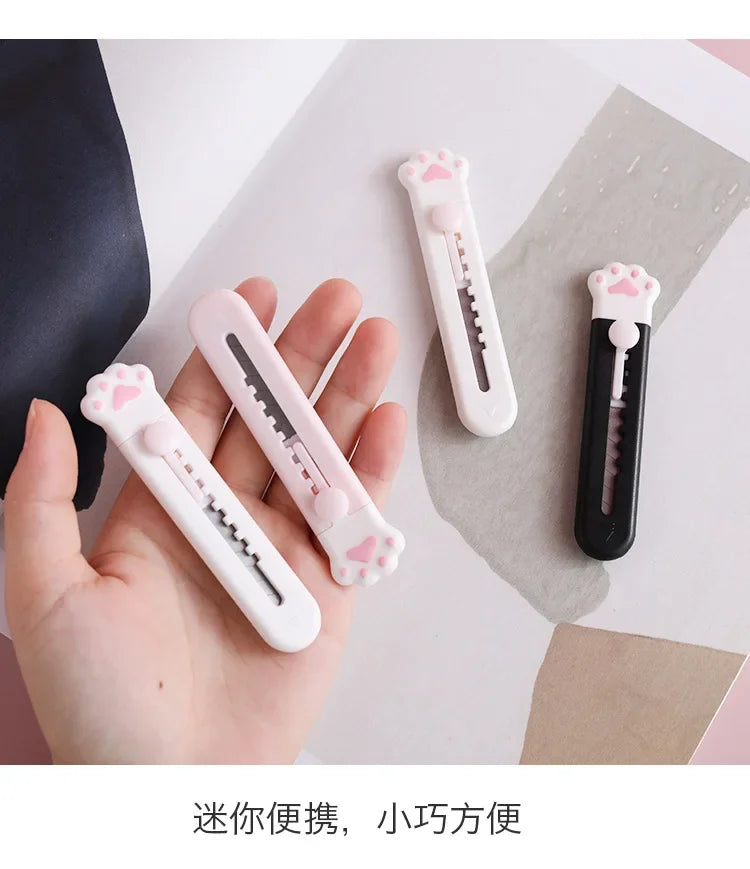 Buy The Best By Artsulli - Art is Long Life Short - Retractable Mini Portable Cat Claw Utility Knife Cute Creative Exquisite Hand Account