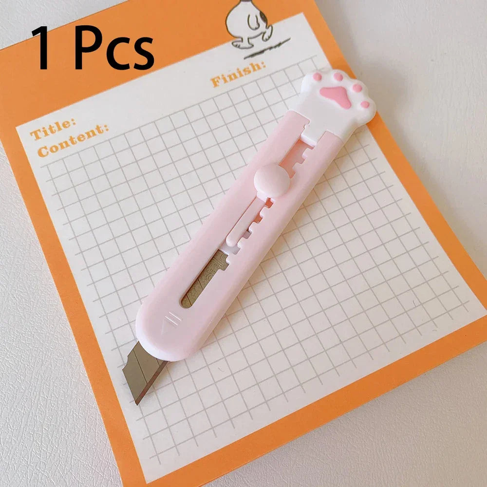Buy The Best By Artsulli - Art is Long Life Short - Retractable Mini Portable Cat Claw Utility Knife Cute Creative Exquisite Hand Account