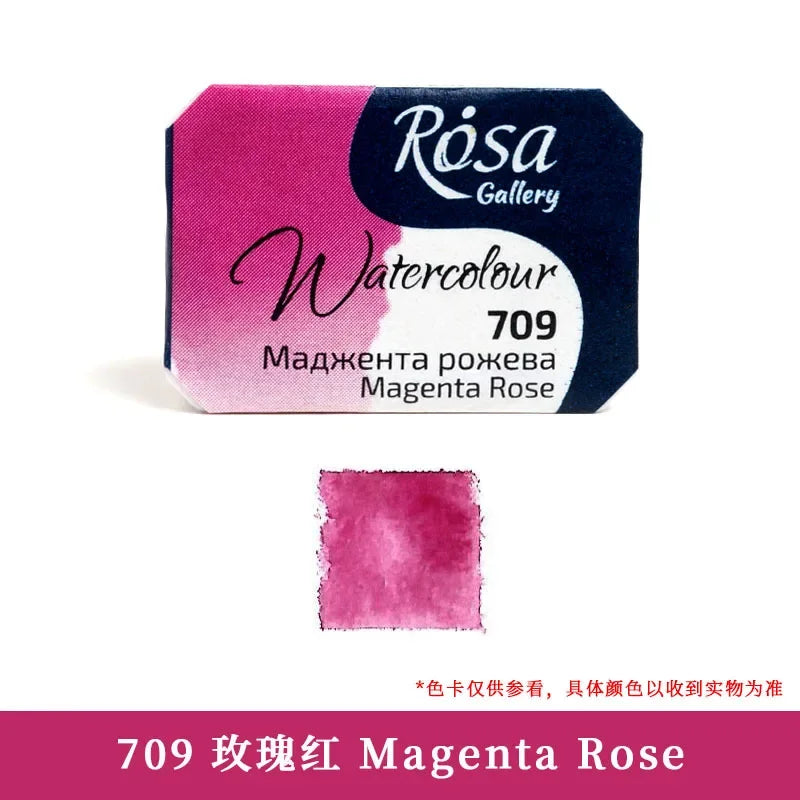 Buy The Best By Artsulli - Art is Long Life Short - ROSA Artist-grade Solid Watercolor Paint Full Block 2.5ML Monochrome Self-selected