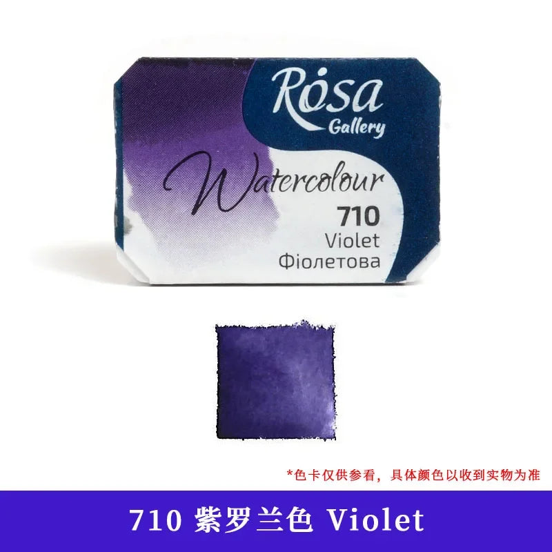 Buy The Best By Artsulli - Art is Long Life Short - ROSA Artist-grade Solid Watercolor Paint Full Block 2.5ML Monochrome Self-selected
