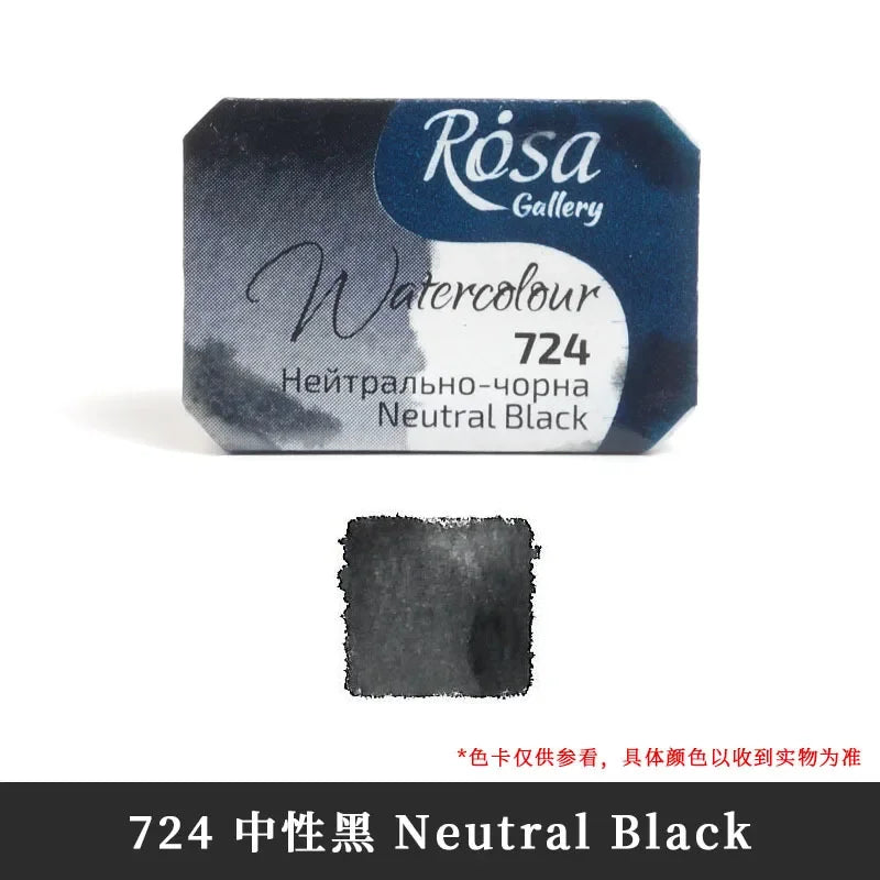 Buy The Best By Artsulli - Art is Long Life Short - ROSA Artist-grade Solid Watercolor Paint Full Block 2.5ML Monochrome Self-selected