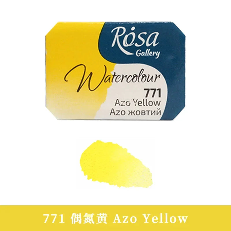 Buy The Best By Artsulli - Art is Long Life Short - ROSA Artist-grade Solid Watercolor Paint Full Block 2.5ML Monochrome Self-selected