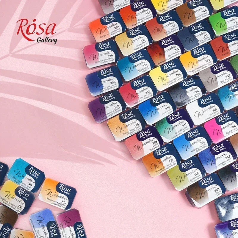 Buy The Best By Artsulli - Art is Long Life Short - ROSA Artist-grade Solid Watercolor Paint Full Block 2.5ML Monochrome Self-selected