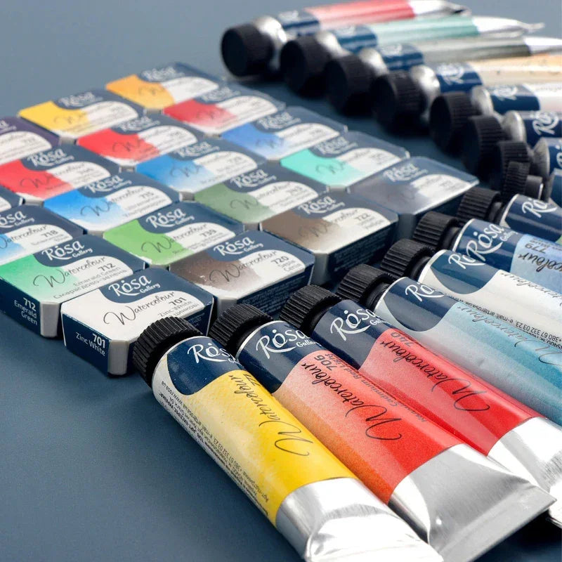 Buy The Best By Artsulli - Art is Long Life Short - ROSA Artist-grade Solid Watercolor Paint Full Block 2.5ML Monochrome Self-selected