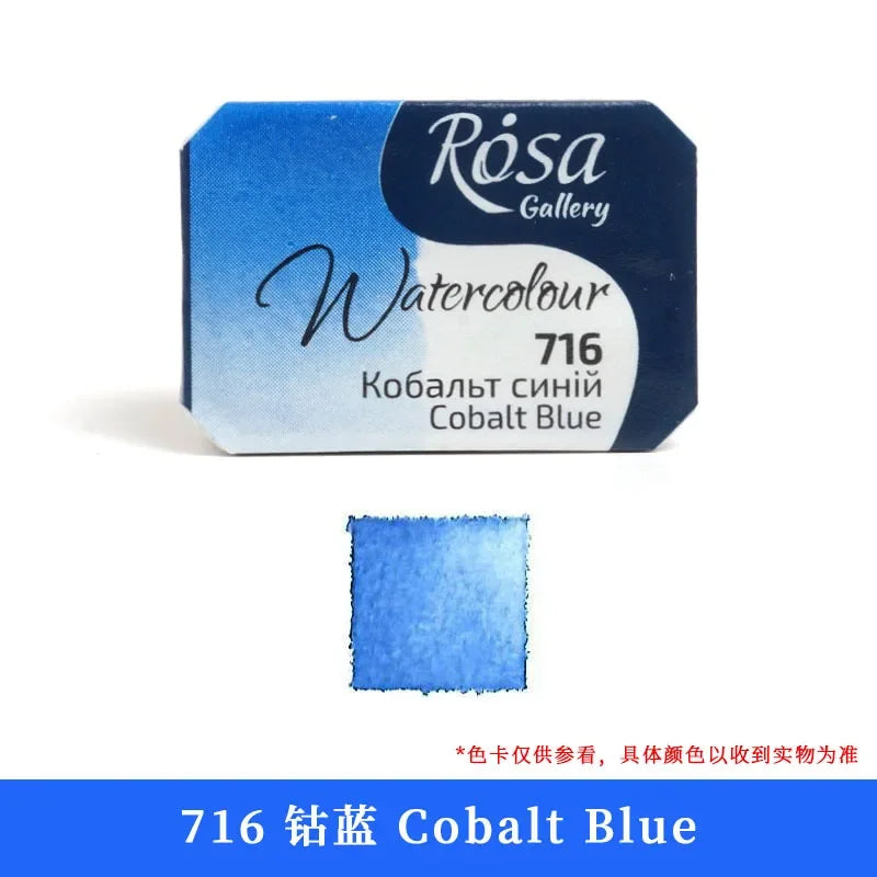 Buy The Best By Artsulli - Art is Long Life Short - ROSA Artist-grade Solid Watercolor Paint Full Block 2.5ML Monochrome Self-selected