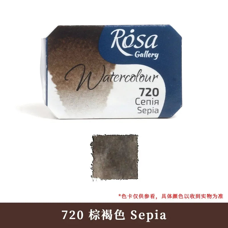 Buy The Best By Artsulli - Art is Long Life Short - ROSA Artist-grade Solid Watercolor Paint Full Block 2.5ML Monochrome Self-selected