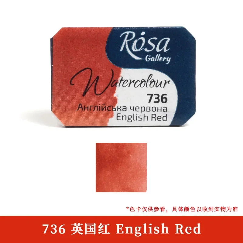 Buy The Best By Artsulli - Art is Long Life Short - ROSA Artist-grade Solid Watercolor Paint Full Block 2.5ML Monochrome Self-selected