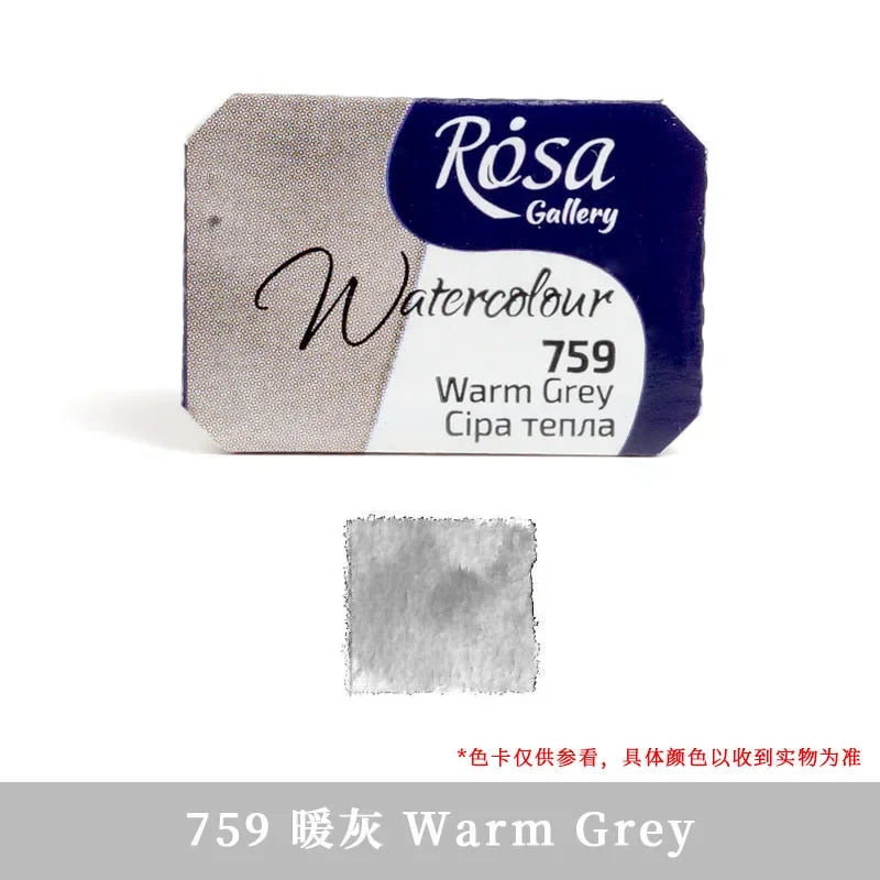 Buy The Best By Artsulli - Art is Long Life Short - ROSA Artist-grade Solid Watercolor Paint Full Block 2.5ML Monochrome Self-selected