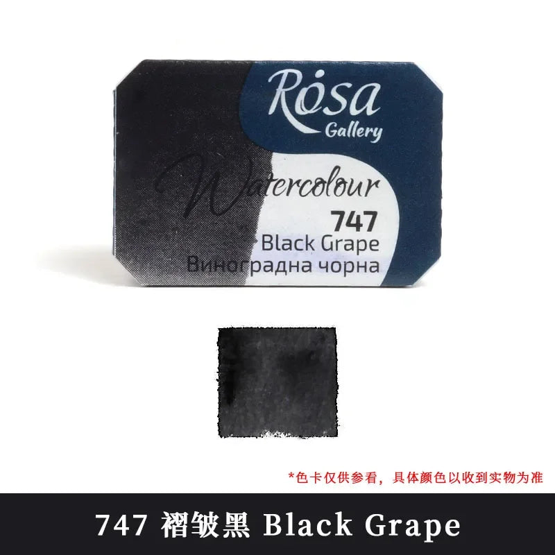 Buy The Best By Artsulli - Art is Long Life Short - ROSA Artist-grade Solid Watercolor Paint Full Block 2.5ML Monochrome Self-selected